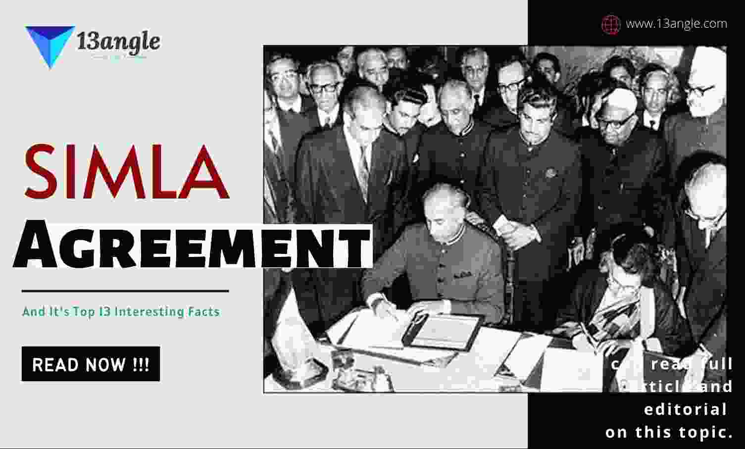 SIMLA Agreement And It's Top 13 Interesting Facts- 13angle.com
