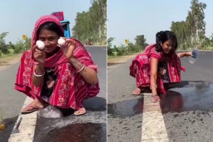 Viral Video: Woman Trying To