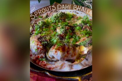 Say Goodbye to Fried Bhallas: Try This Low-Calorie Sprouts Dahi Bhalla Recipe Today