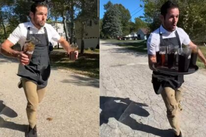 Watch: Man Sprints With Coke In Hand, Adds More As He Runs Through Streets