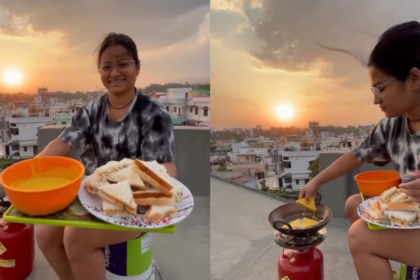 Viral Video: Woman Cooks Pakora On Rooftop Without Railings, Internet Reacts