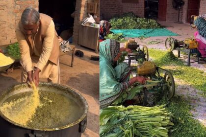 Watch: Viral Video Of Saag Preparation In Pakistan Draws Internet's Attention