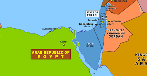 Yom Kippur War Map- 13angle.com