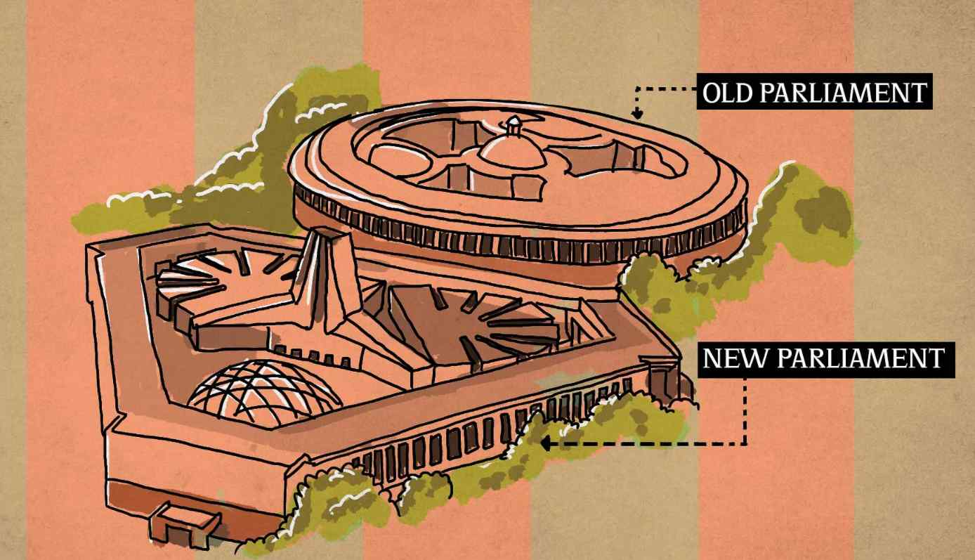 Architecture of new parliament- 13angle.com