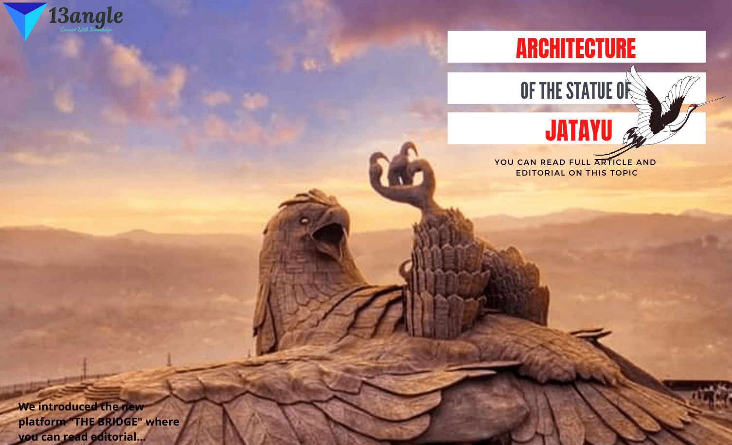 Architecture of the statue of Jatayu- 13angle.com