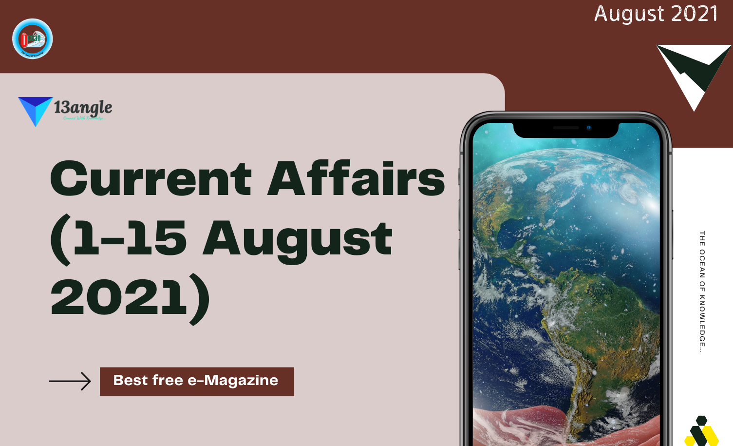 Current affairs (1-15 August 2021) - 13angle.com