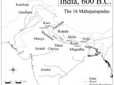 India 600 B.C. map- 13angle.com
