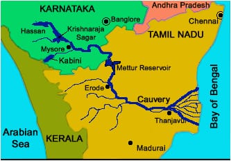 Cauvery by Kerala, Karnataka, Tamil Nadu and Puducherry- 13angle.com