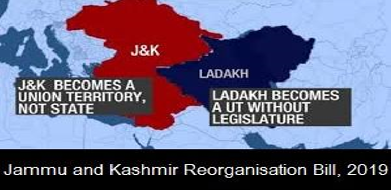 Jammu and Kashmir Reorganisational Bill- 13angle.com