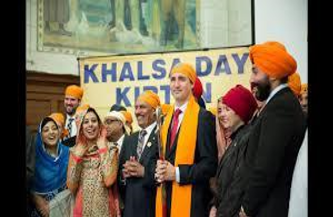 Justin Trudeau celebrating Khalistan Day- 13angle.com