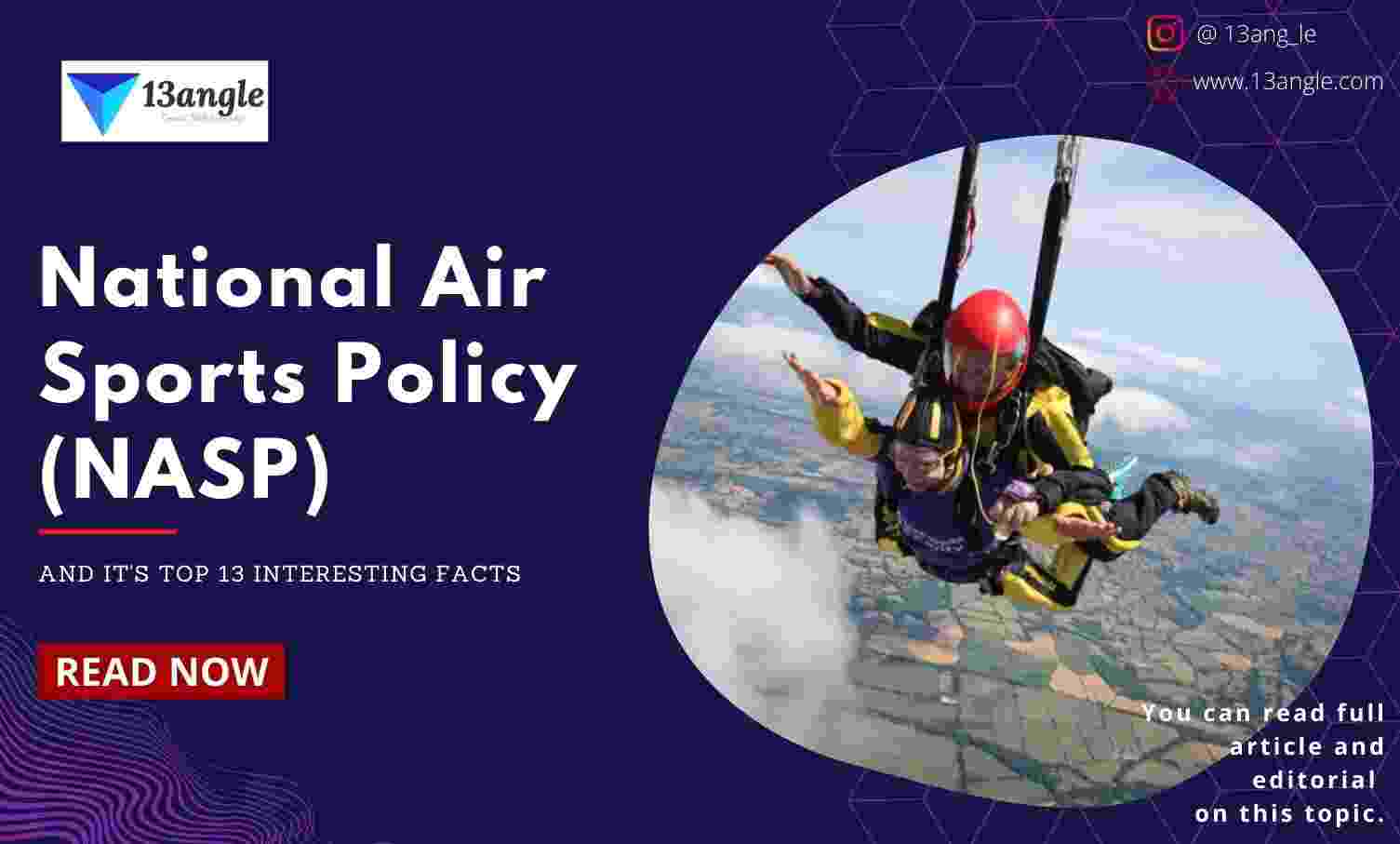 National Air Sports Policy (NASP) And It's Top 13 Interesting Facts- 13angle.com