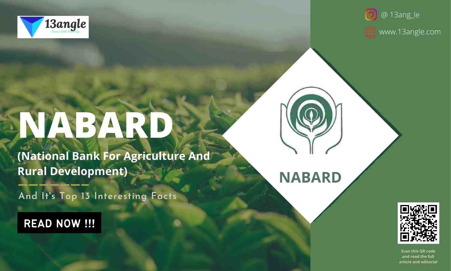 NABARD (National Bank For Agriculture And Rural Development) And Its Top 13  Interesting Facts | History, Role, Functions, Exams Grade (A&B)- 13angle