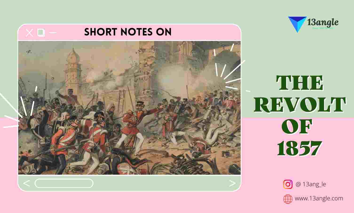 Short Notes On The Revolt Of 1857- 13angle