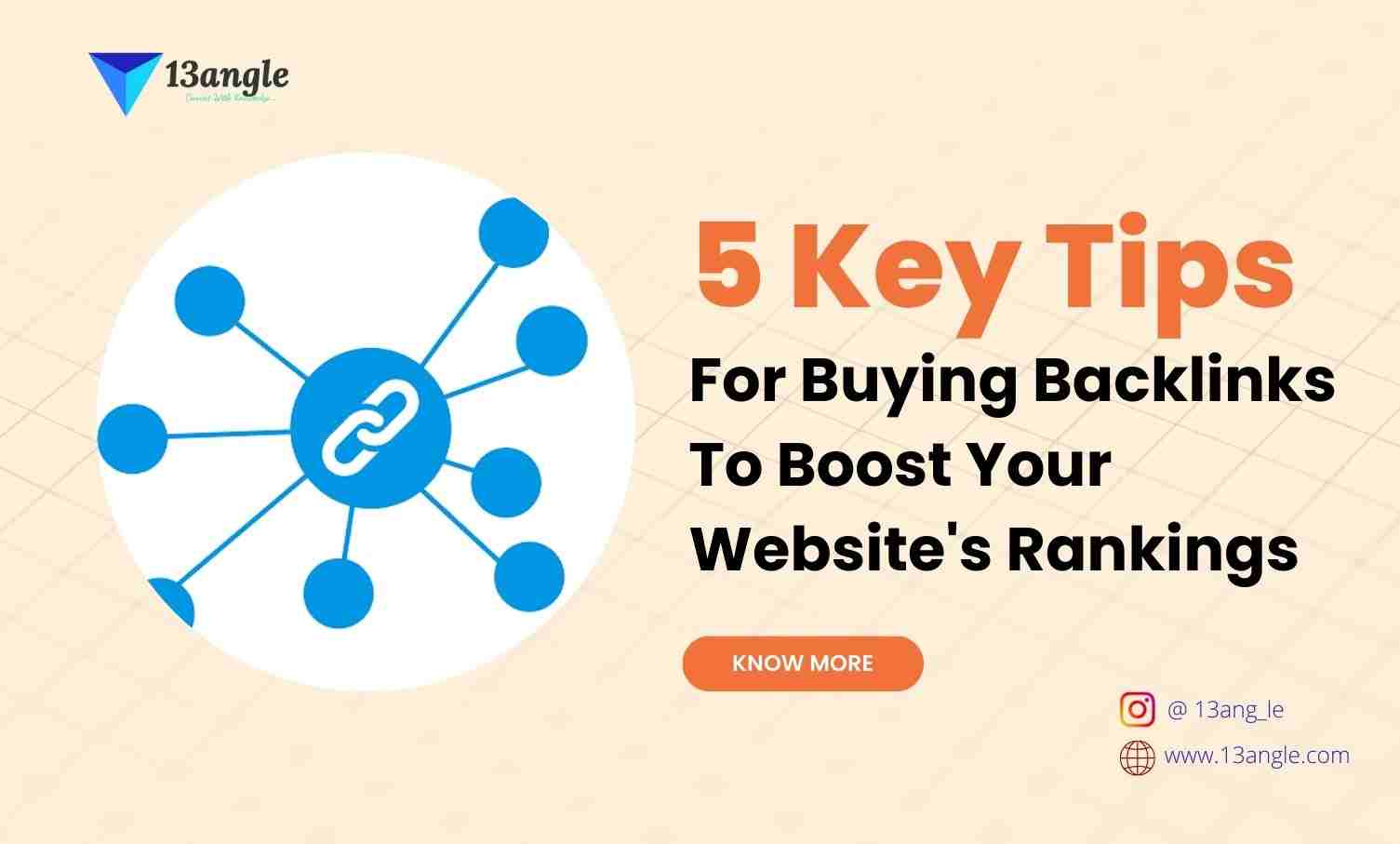 5 Key Tips For Buying Backlinks To Boost Your Website's Rankings- 13angle