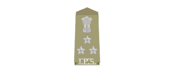 National Emblem above two stars (same insignia and pay band as a brigadier in the Indian Army)- 13angle